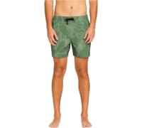 Volcom - Short de bain - Lido Print Trunk Boardshort 16" Light Olive pour Homme - Taille S - Kaki Kaki S