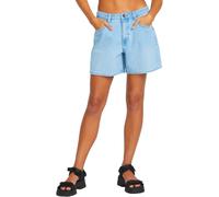 Volcom - Short en jean - Stoned Bf Short Blue Bird pour Femme en Coton - Taille 29 US - Bleu Bleu 29 US