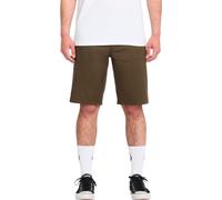 Volcom - Short en polycoton stretch - Frickin Modern Stretch Short 21 Sage Leaf pour Homme en Coton - Taille 28 US - Vert Vert 28 US