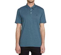 Volcom Short Sleeve Polo Shirt - Classic Fit, Soft Cotton Blend, Modern Casual Top, air Force Bleu, XL Homme