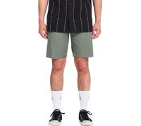 Volcom - Short stretch - Frickin Modern Stretch Short 19 Brolive pour Homme en Coton - Taille 29 US - Vert Vert 29 US