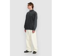 Volcom - Sweat à col montant demi-zippé - Single Stone Quarter Zip Light Acid Black pour Homme en Coton - Taille M - Noir Noir M