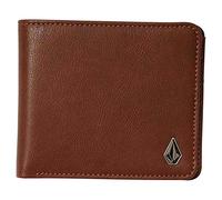 Volcom Slim Stone PU WLT L Portefeuille, Hommes, Brun (Marron), O/S