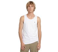 Volcom Solid Heather Tank T-Shirt, Blanc-Nouveau, S Hommes