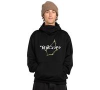 Volcom Sweat à Capuche d'équitation en Polaire pour Homme - Sweat Hydrofuge avec Capuche tempête et Trous pour Les Pouces, Noir, Medium