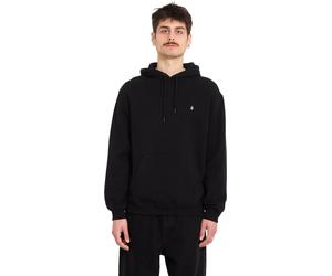 Volcom - Sweat à capuche en coton - Single Stone Pull Over Black pour Homme en Coton - Taille M - Noir Noir M