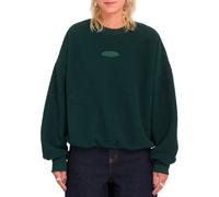 Volcom - Sweat à col rond en sherpa - Piou Crew W Scarab pour Femme - Taille S - Vert Vert S