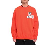 Volcom - Sweat FA Keutchi Crew Bright Red Homme - Homme - Taille m - Rouge