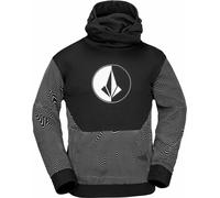 Volcom - Sweat hydrophobe à capuche - Hydro Riding Hoodie Black Print pour Homme - Taille S - Noir Noir S