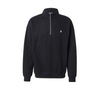 Volcom - Sweat demi-zippé en polaire - Single Stone Quarter Zip Black pour Homme en Coton - Taille S - Noir Noir S
