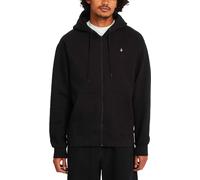 Volcom - Sweat zippé en polaire - Single Stone Zip Black pour Homme en Coton - Taille XL - Noir Noir XL