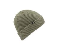 Volcom Sweep Beanie - Fleece Lined Knit Winter Hat with Roll Over Fit Bonnet, Militaire, Taille Unique Homme