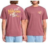 Volcom - T-shirt - Back Country HTH SS Tee Merlot pour Homme en Coton - Taille L - Bordeaux Bordeaux L
