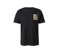 Volcom T-Shirt 'BURNER' jaune clair / noir, Taille XS