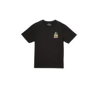 Volcom T-Shirt 'Catv' bleu clair / citron vert / rouge clair / noir, Taille XS