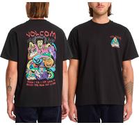 Volcom - T-shirt en coton épais - Fa JJ Villard SS Tee Black pour Homme en Coton - Taille S - Noir Noir S