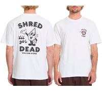 Volcom - T-shirt en coton - Miste Stone Basic SS Tee White pour Homme en Coton - Taille S - Blanc Blanc S