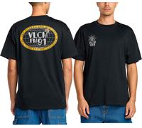 Volcom - T-shirt en coton - Tune In SS Tee Antique Black pour Homme en Coton - Taille S - Noir Noir S