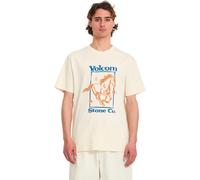Volcom - T-shirt en jersey épais - Giddyup SS Tee Dirty White pour Homme en Coton - Taille S - Beige Beige S