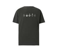 Volcom T-Shirt 'LUNAR PHASES' noir / blanc, Taille S