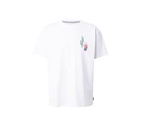 Volcom T-Shirt 'MICKEY MASON' chocolat / rose ancienne / rouge sang / blanc, Taille XS