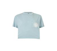 Volcom T-shirt 'Pocket Dial' bleu / blanc, Taille XS