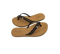Volcom Tongs Forever and Ever pour femme, Noir, 43 EU