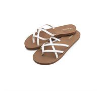 Volcom Tongs New School II pour femme, Blanc., 43 EU