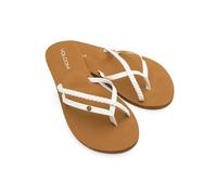 Volcom Tongs Thrills pour femme, Blanc., 37 EU