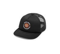 Volcom Trucker Hat - Adjustable Flat Brim Cap with Logo Casquette de Baseball, Butée de Camion Noir, Taille Unique Homme