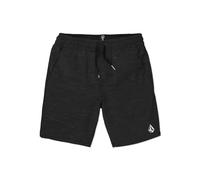 Volcom Understoned 18" Elastic Waist Hybrid Short, Noir 1, Taille S Homme