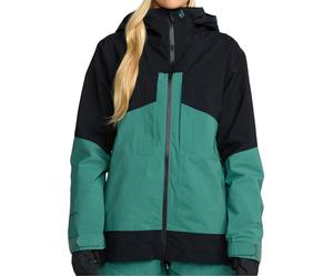 Volcom - Veste de snow imperméable et respirant en GORE-TEX ePE- Femme - At Stretch Gore-Tex Jacket W Spruce Green - Taille XS - Vert Vert XS