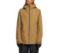 Volcom - Veste de snow imperméable et respirante en GORE-TEX ePE - Tester 3L Gore-Tex Jacket Bronze pour Homme - Taille M - Marron Marron M