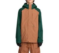 Volcom - Veste de snowboard en GORE-TEX ePE - Dua Insulated Gore-Tex Jacket Terra Brown pour Homme - Taille M - Marron Marron M