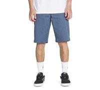 Volcom Vmonty Stretch Chino Short, Bleu chiné, 48 FR Homme