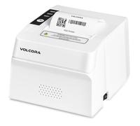 Volcora Imprimante de reçus Thermique POS 80 mm, Blanc, Monochrome, USB/Bluetooth, ESC/POS, Coupeur Automatique, Vitesse Max 220 mm/s, Compatible Windows/Mac/Linux, Garantie à Vie limitée