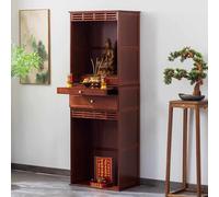 VOLDAX Autel de sanctuaire de Bouddha, Support de Statue de Bouddha, Table sacrificielle pour prière, Divination, Service Religieux(Brown A,172 * 50cm/67.7 * 19.7in)