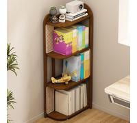 VOLDAX Bibliothèque d'angle Étagère Industrielle à 4/5 Niveaux Séparateur de Pièce Polyvalente, Organisateur de Livres Étagères Plates en L d'un Seul Côté(117.5cm/46in)