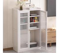 VOLDAX Boîte De Routeur WiFi Protecteur De Bande d'alimentation Hider Support De Routeur, Routeur WiFi Boîte de Rangement en Bambou Câble Plus Support(White,97cm/38.2in)