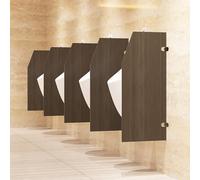 VOLDAX Brise-Vue pour Urinoir Mural Cloison de Toilette pour écran d'urinoir, Partition D'écran De Protection pour Cloison D'Urinoir pour Hommes(Brown,4PCS)