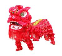 VOLDAX Costume Mascotte Danse Du Lion Et Du Dragon Traditionnel Chinois | Costume de Mascotte de Lion d'éveil Complet Festival de Carnaval