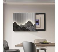 VOLDAX Couvercle Boîte À Fusibles Peinture Décorative Cacher La Boîte D'interrupteur Électrique, Moderne Créatif Comptoirs De Boîte De Compteur Amovibles(Gray 3,80 * 60cm/31.5 * 23.6in)