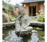 VOLDAX Cracheurs d'étang, Paysager Décorations D'Aquarium, Statue Rétro, pour Embellir Et Espaces Extérieurs, Système De Circulation Eau Relaxant
