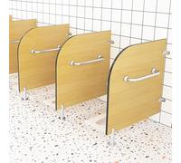 VOLDAX Paroi de Séparation D'urinoir Protection Supplémentaire Et Confidentialité, Cloison de Toilette pour Lieux Publics École Bar Jardins d'enfants(Yellow-2PCS,80cm/31.5in)