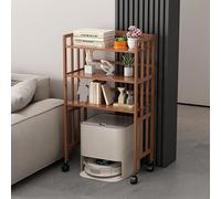 VOLDAX Support de Rangement pour Aspirateur Robot, Meuble Bar à Café Table D’appoint Décorative avec Étagères Réglables, pour Bureau ou Appartement Hôtelier(50 * 123cm/19.7 * 48.4in)