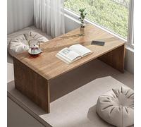 VOLDAX Table Basse de Salon D'appoint Minimaliste Table d'autel Basse for la Méditation, Design Épuré Salon/Salle-à-Manger avec Montage Facile(Brown,100cm/39.4in)