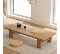 VOLDAX Table Basse de Salon Japonaise D'appoint Minimaliste pour L'intérieur Et L'extérieur, Table d'autel Basse for la Méditation(Yellow,100 * 60 * 38cm/39.4 * 23.6 * 15in)