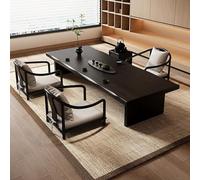 VOLDAX Table Basse de Salon Japonaise Grand Format Rectangulaire pour Thé/Café, Table d'autel de Méditation Tatami Lisser Et Facile à Nettoyer(140 * 60cm/55 * 23.6in)