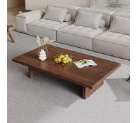 VOLDAX Table Basse de Salon Japonaise Table à thé Rétro Zen en Bois, D'appoint Minimaliste pour L'intérieur Et L'extérieur Lisser Et Facile à Nettoyer(140 * 70cm/55 * 27.6in)