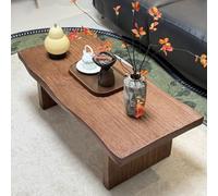 VOLDAX Table Basse en Bois Naturel, Table De Thé Tatami Moderne, Table de méditation rectangulaire, pour Fenêtre, Tatami, Extérieur, Lit(80 * 45 * 35cm/31.5 * 17.7 * 13.8in)